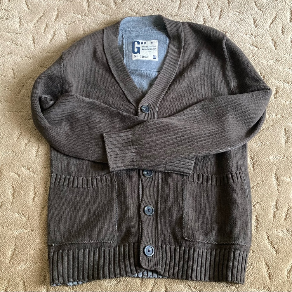 Gap brown /olive 100% cotton cardigan